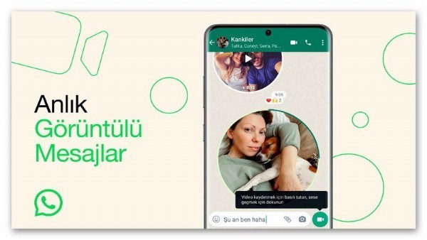 Anlık video özelliği, WhatsApp kullanıcılarına sunuldu: Anlık video özelliğinden yararlanmak çok kolay! Hemen ilk videonuzu gönderin…