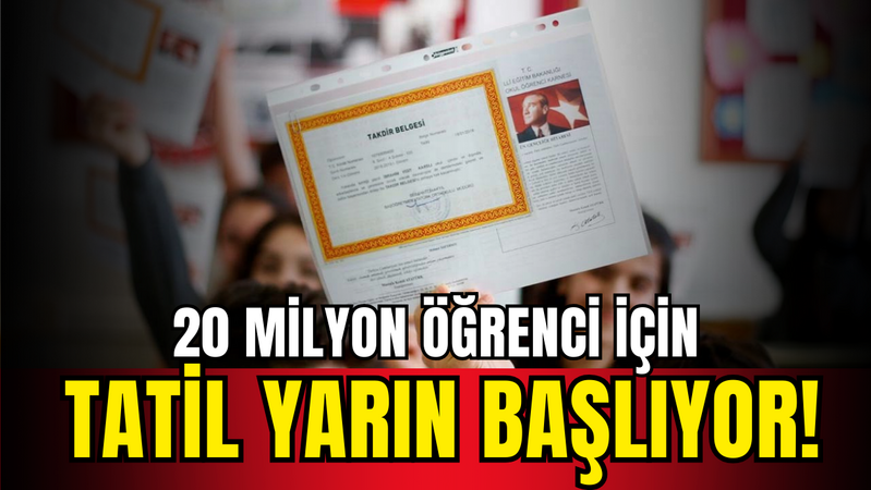  Yarıyıl tatili yarın başlıyor: 20 milyon öğrenci tatilin keyfini çıkaracak!