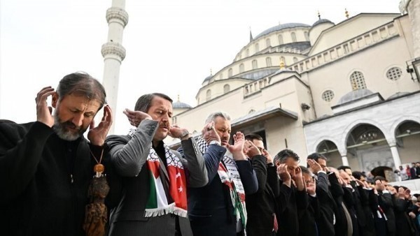 Ankara'da ki STK'lar ve siyasi liderlerden, Filistin'e Destek Yürüyüşü!