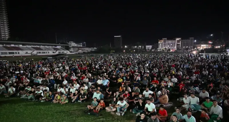 Ankaralılar milli heyecanı Başkent Millet Bahçesi'nde yaşadı