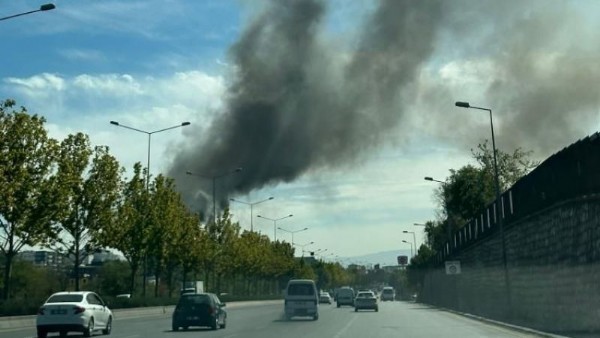 Ankara'da Sanayi Sitesinde Yangın başladı!