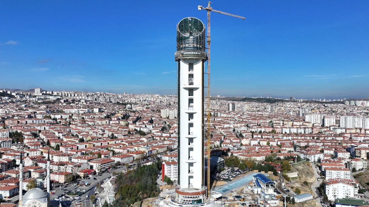 Keçiören Kulesi'inde inşaat bitmek üzere