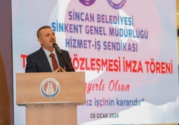 Sincan Belediyesi çalışanların yüzünü güldürdü