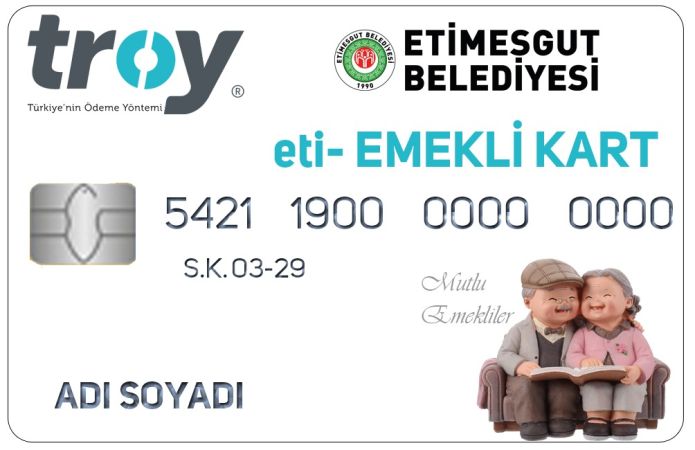  Etimesgut Belediyesi'nden emeklilere ve gençlere kart müjdesi!