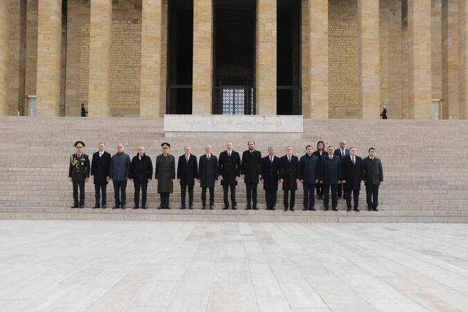  Azerbaycan Cumhurbaşkanı İlham Aliyev, Anıtkabir'i ziyaret etti!