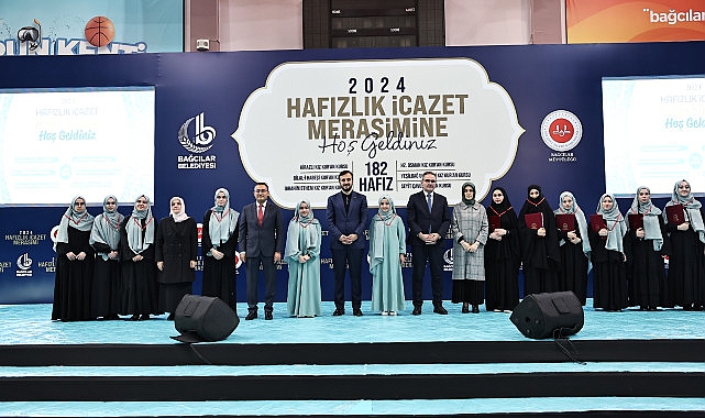  Bağcılar'da 182 Hafız Kız İcazet Töreni Düzenlendi