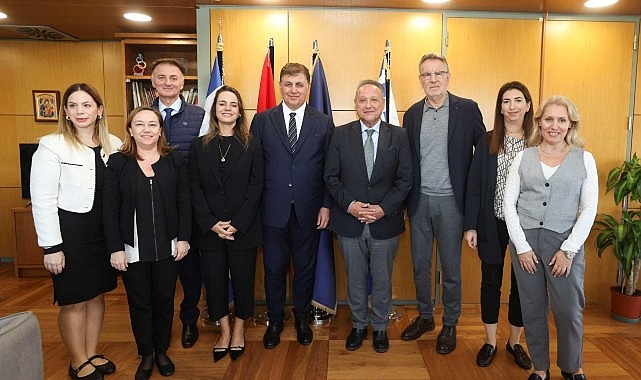 Başkan Tugay Selanik'te  “İzmir ile Selanik arasında deniz ve hava ulaşımı için çalışacağız