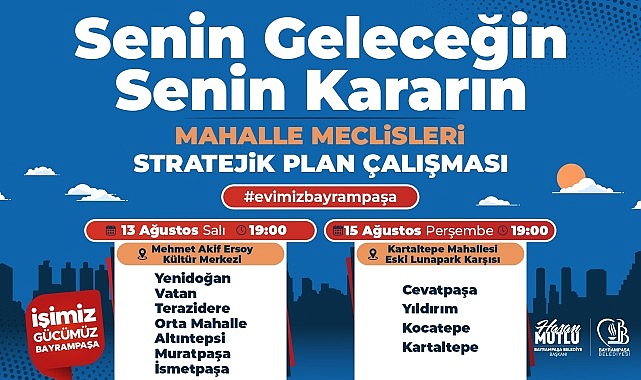  Bayrampaşa Belediyesi'nin 'Mahalle Meclisleri' başlıyor