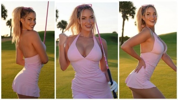 En seksi golfçü Paige Spiranac derin dekolteli kıyafetiyle büyüledi! Kıvrımlı vücuduyla hayranlarının aklını başından aldı