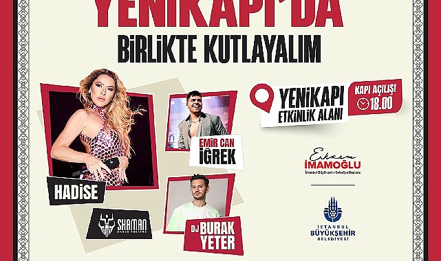  Cumhuriyet Bayramında Toplu Ulaşım Ücretsiz Olacak ve Büyük Konser Sizi Bekliyor Emir Can İğrek ve Hadise Sahne Alacak