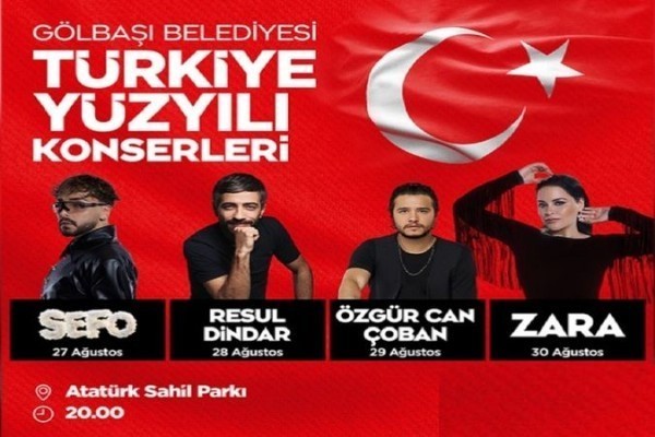 Ankara Gölbaşı'nda Ücretsiz Yaz Konserleri Başlıyor! Sefo, Zara, Resul Dindar ve Özgür Can Çoban Konseri Nerede, Ne Zaman... İşte O Etkinli Detayları!