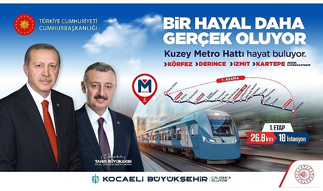 Kuzey Metro Hattı için şantiye çalışmaları başladı