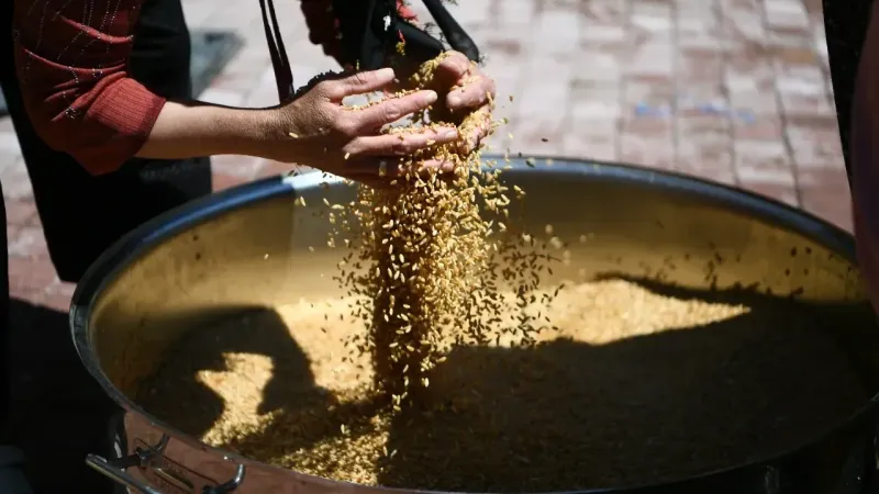  Mamak’ta Asırlık Gelenek Başladı: Bulgur Kaynatma Sezonu