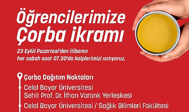  Öğrencilerin Günaydın Çorbası Büyükşehir'den