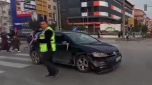  Ankara'da yürekleri ağza getiren kaza!