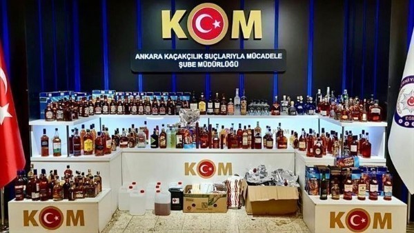 Ankara'da, yılbaşı öncesi sahte alkol operasyonu!