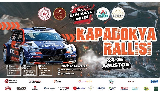  Türkiye'nin En Yeni ve Nefes Kesen Kapadokya Rallisi 24 Ağustos'ta Kayaşehir Kalesi'nden Verilecek Start ile Başlıyor!