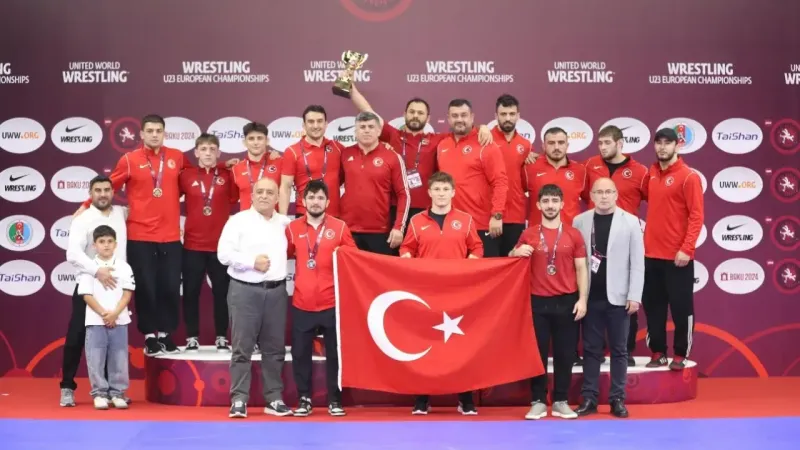  U23 Serbest Güreş Milli Takımımız Avrupa Şampiyonası’nda ikinci oldu